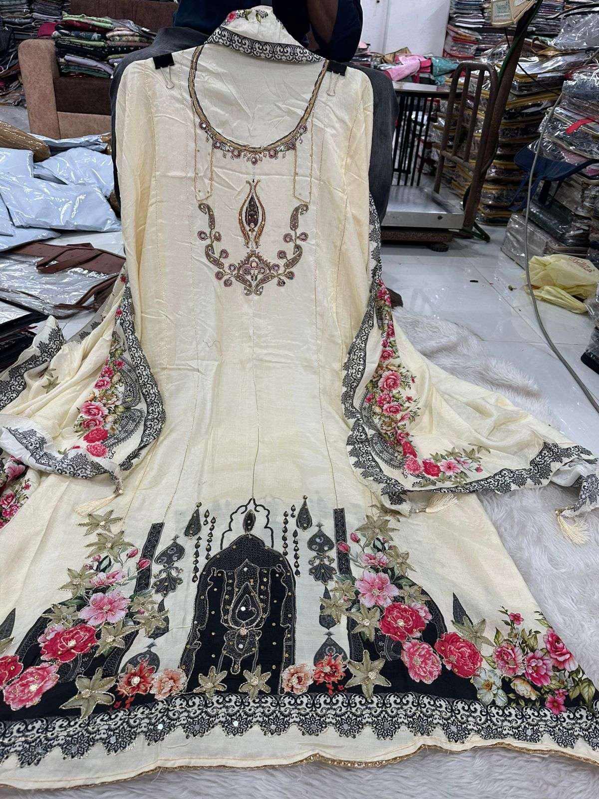 Falah Premium Maslin Collection Code - 50063 By Falah Designer Suits
